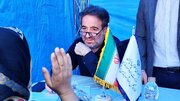 ببینید | برپایی میز خدمت به مناسبت هفته دولت در مصلی بزرگ امام خمینی (ره) کرج