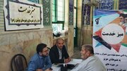 برپایی میزخدمت در نماز جمعه شهرستان های بوئین زهرا و آبیک