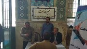 برپایی میزخدمت در نماز جمعه شهرستان های بوئین زهرا و آبیک