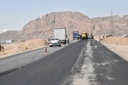 عملیات اصلاح و بهسازی روکش آسفالت کمربندی سمنان