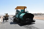 عملیات اصلاح و بهسازی روکش آسفالت کمربندی سمنان