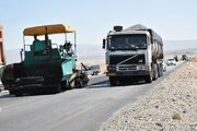 عملیات اصلاح و بهسازی روکش آسفالت کمربندی سمنان