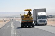 عملیات اصلاح و بهسازی روکش آسفالت کمربندی سمنان