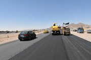 عملیات اصلاح و بهسازی روکش آسفالت کمربندی سمنان