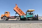 عملیات اصلاح و بهسازی روکش آسفالت کمربندی سمنان