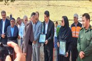گزارش تصویری// آیین بهره‌برداری از پروژه بهسازی مسیر روستای کوچک اطمیش بوکان