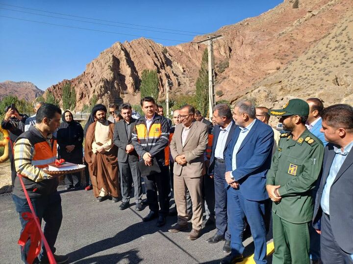 بهره‌برداری از پل محور خمده شهرستان فیروزکوه استان تهران