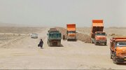 ببینید| ساخت ۳۰ کیلومتر بزرگراه در محور خاش - سراوان استان سیستان و بلوچستان (2)