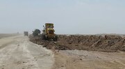 ببینید| ساخت ۳۰ کیلومتر بزرگراه در محور خاش - سراوان استان سیستان و بلوچستان (2)