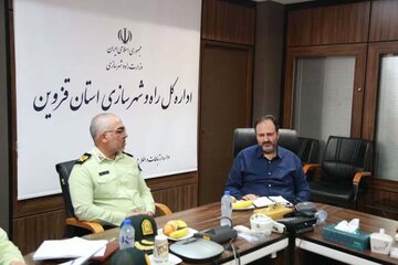 دیدار فرمانده انتظامی استان قزوین با مدیرکل راه و شهرسازی