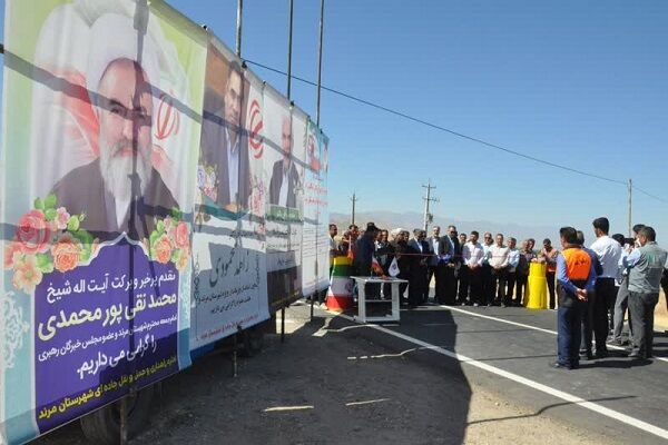 راه ۲ روستای مرند روکش آسفالت شد