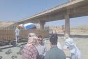 ببینید| بازدید مدیرکل راه و شهرسازی سیستان و بلوچستان از عملیات ساخت پروژه پل حرمک