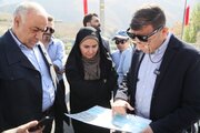 بازدید وزیر راه و شهرسازی از آخرین مراحل اجرایی باند شرقی منطقه ۲ آزادراه تهران-شمال