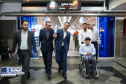 ببینید| بازدید مسئولان وزارت راه و شهرسازی، نمایندگان بهزیستی و انجمن معلولین کشور از پروژه مناسبسازی ایستگاه راه آهن تهران