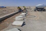 ببینید| تداوم عملیات آماده سازی سایت طرح نهضت ملی مسکن شهرستان مهرستان سیستان و بلوچستان
