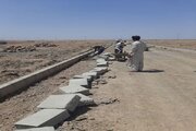 ببینید| تداوم عملیات آماده سازی سایت طرح نهضت ملی مسکن شهرستان مهرستان سیستان و بلوچستان