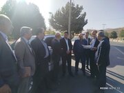 بازدید معاون وزیر راه وشهرسازی و مدیرعامل شرکت ساخت وتوسعه  زیر بناهای حمل ونقل کشور ازمحورهای مواصلاتی شهر تفرش