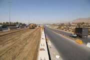 ببینید | ادامه عملیات تعریض لاین شمالی آزادراه کرج قزوین محدوده بهشت سکینه