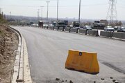 ببینید | ادامه عملیات تعریض لاین شمالی آزادراه کرج قزوین محدوده بهشت سکینه