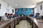 جلسه پیگیری مشکلات حوزه راه و شهرسازی شهر درجزین استان سمنان