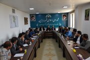 جلسه پیگیری مشکلات حوزه راه و شهرسازی شهر درجزین استان سمنان