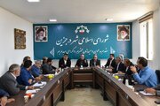 جلسه پیگیری مشکلات حوزه راه و شهرسازی شهر درجزین استان سمنان
