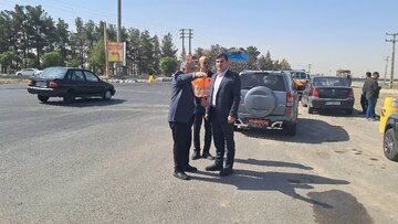 مدیرکل راهداری و حمل و نقل جاده ای استان تهران از محورهای  شهرستان پیشوا بازدید نمود.