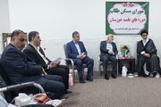 ببینید| برگزاری جلسه شورای مسکن طلاب خوزستان با حضور استاندار و نماینده ولی فقیه در استان