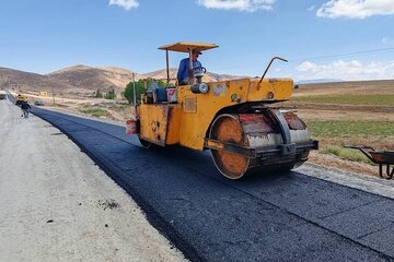آسفالت راه روستایی زیدر