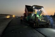 ببینید|ادامه عملیات آسفالت پروژه احداث واریانت محور کیانمهر -ماهدشت