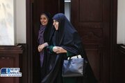 ببینید | دیدار مرضیه وحید دستجردی و فرزانه صادق در ساختمان دادمان