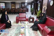 ببینید | دیدار مرضیه وحید دستجردی و فرزانه صادق در ساختمان دادمان
