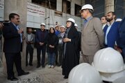 ببینید | بازدید وزیر راه و شهرسازی از روند تکمیل بیمارستان ۴۲۱ تختخوابی رشت