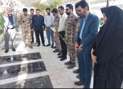 ببینید| گرامیداشت هفته دفاع مقدس تجدید میثاق مجدد کارکنان بسیجی راه و شهرسازی سیستان و بلوچستان با آرمان شهدای انقلاب