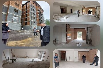 پیشرفت ۷۲ درصدی پروژه ۱۱۴ واحدی نهضت ملی مسکن شهرستان چالوس