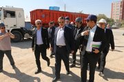 بازدید استاندار مرکزی از روند اجرایی پروژه های نهضت ملی مسکن شهر اراک