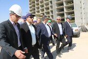 بازدید استاندار مرکزی از روند اجرایی پروژه های نهضت ملی مسکن شهر اراک