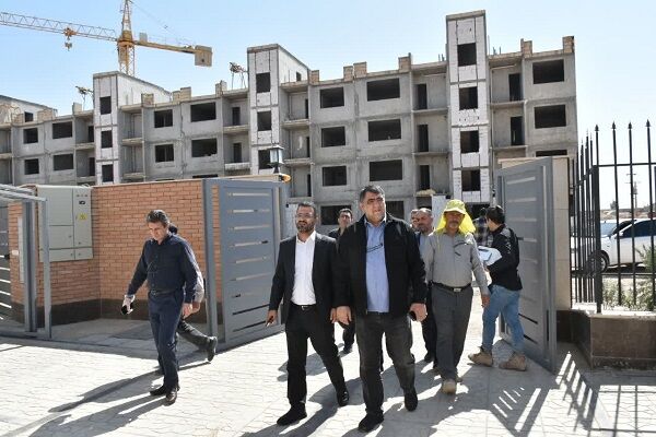 بازدید مسئولان استان سمنان از پروژه ۹۶۸ واحدی نهضت ملی مسکن بازدید سمنان
