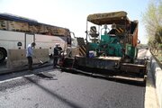 ببینید| عملیات آسفالت پروژه تعریض لاین شمالی آزادراه کرج ـ قزوین حدفاصل گلشهر تا پل مهرشهر