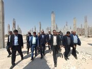 ببینید| بازدید معاون وزیر راه و شهرسازی از بیمارستان ۱۱۰ تختی عسلویه