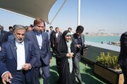 ببینید | بازدید وزیر راه و شهرسازی از مجتمع بندری بوشهر 