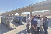 ببینید| بازدید معاون عمرانی استاندار و مدیر کل راه و شهرسازی سیستان و بلوچستان از عملیات ساخت پل بزرگ حرمک