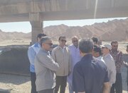 ببینید| بازدید معاون عمرانی استاندار و مدیر کل راه و شهرسازی سیستان و بلوچستان از عملیات ساخت پل بزرگ حرمک