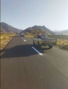 خط کشی روکش های آسفالت محور اصلی سلماس-ارومیه محدوده گولان و محور فرعی سلماس-هشتیان محدوده تمر و شورگل