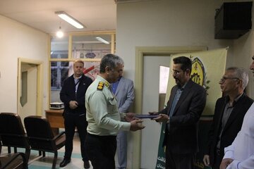 تقدیر از فرمانده و نیروهای یگان حفاظت از اراضی به مناسبت هفته فراجا