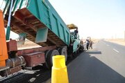ببینید | عملیات روکش آسفالت محور ماهدشت اشتهارد