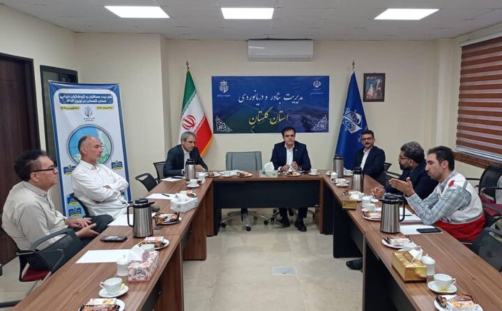 برگزاری جلسه کمیته هماهنگی حمل و نقل دریایی استان گلستان با دستگاههای ذیربط  ع