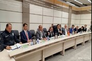 تصویری //برگزاری جلسه ملاقات مرزی مدیران پایانه‌ مرزی رازی و کاپی‌کوی ترکیه