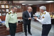 گزارش تصویری //تجلیل از مجاهدان نظم و امنیت؛ دیدار دکتر ارسلان شکری با سردار جهانبخش به مناسبت هفته نیروی انتظامی