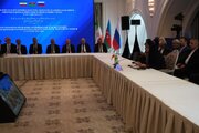 ببینید | نشست سه‌جانبه همکاری در زمینه‌های حمل‌ونقل، انرژی و گمرک بین ایران، آذربایجان و روسیه با حضور وزیر راه و شهرسازی